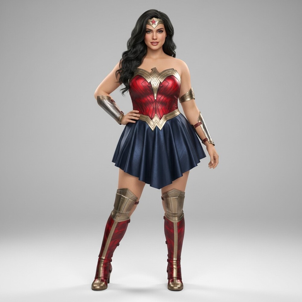 Wonder Woman Costume Women's Costume in Red & Blue